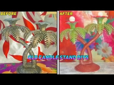Old Candle Stand DIYs | Holi DIYs Room Decor Ideas | DIY Candle Holder | Easy Home Decor Ideas