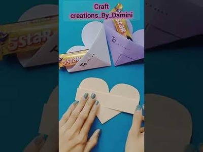 Origami paper heart| gift box idea||#shorts