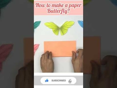 Paper Butterfly #diy  #shorts