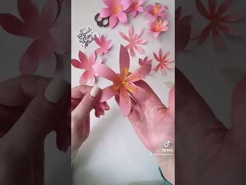 Paper Lilly, DIY Spring Craft, Easter Decor, Cricut Files, Paper Flowers, Nursery Decor Mother's Day