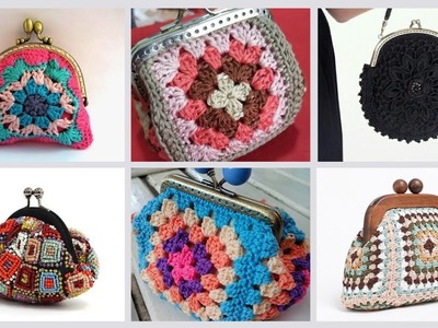 Super cute crochet coin purse #crochetclutches #crochetcoinpurse