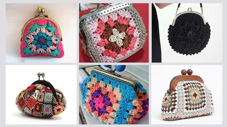 Super cute crochet coin purse #crochetclutches #crochetcoinpurse