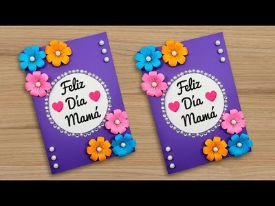 ????Tarjeta de flores para el día de la madre ???? Mother's Day Card Beautiful ???? DIY Card