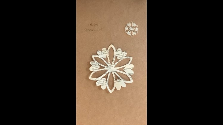 종이 눈꽃 오리기❄️Paper Snowflake Cutting#Shorts