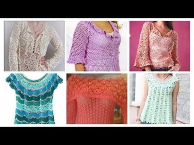 Astonishing #crochet lace #tops.Beautiful casual crochet tops and blouses
