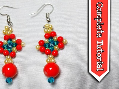 Beads earrings tutorial