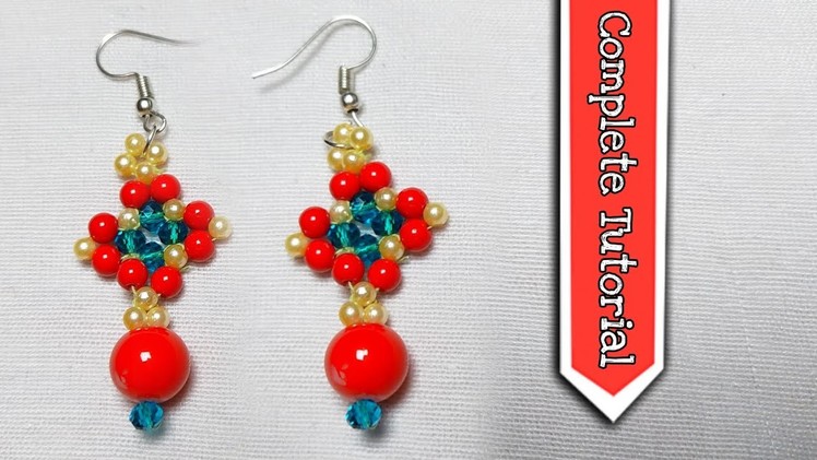 Beads earrings tutorial