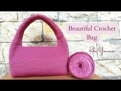 Beautiful Crochet Bag Tutorial - Crochet Purse | Cara Membuat Tas Rajut Modern Simple