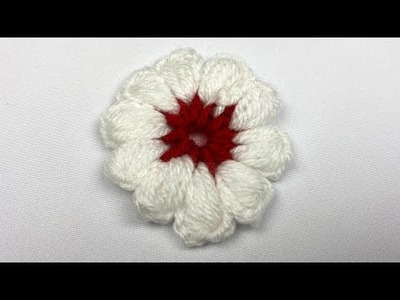 Crochet Beautiful Flower Puff Stitch