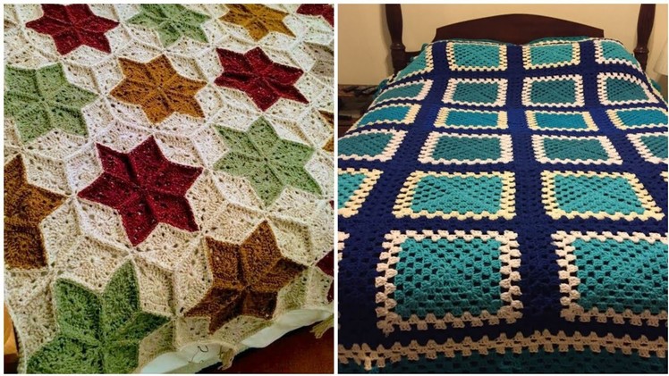 Crochet Bedsheet with most exotic and stylish crochet patterns #crochetbedsheets