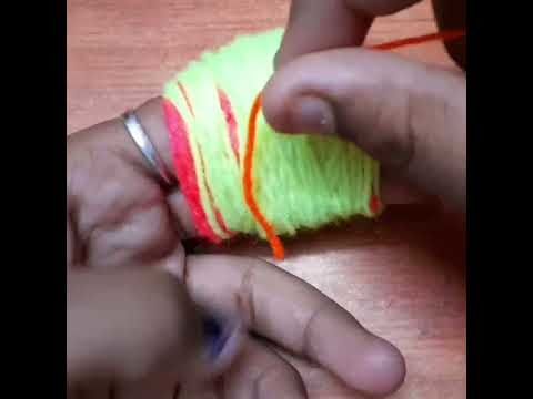 Diy wollen thread ball | Mini crafts | diy ideas | thread ball