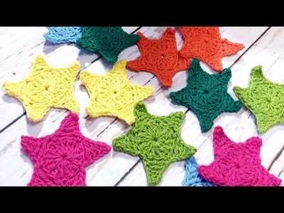 Easy crochet star. ESTRELA ???? DE CROCHÊ FACIL .#crochet #CROCHE#uncinetto