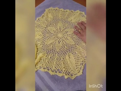 How to block a crochet doily|India yarn circle |Envie-a- hexie doily CAL