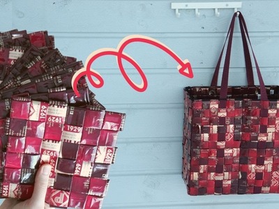 How to make a bag from coffee bags - Upcycling plastic coffee bags