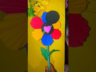 How To Make Diy Paper I Love You Paper Flower #shorts