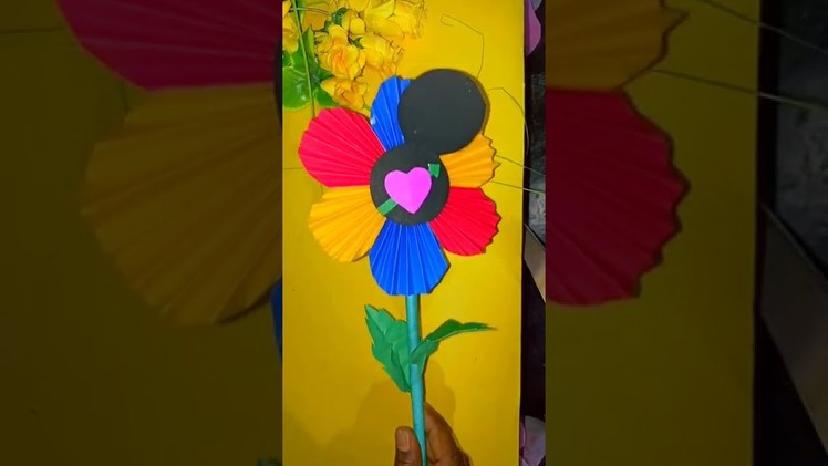 How To Make Diy Paper I Love You Paper Flower #shorts