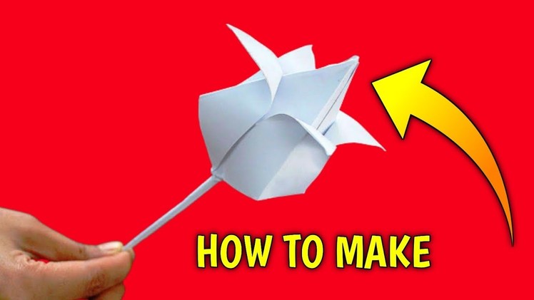 How To Make Is Paper Flowers | How To Make Paper Tulip | Paper Lotus | Origami Lotus Flower | DIY