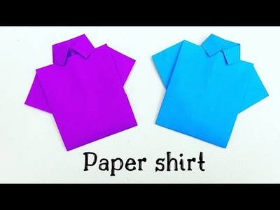 How To Make Paper Shirt | DIY Shirt | Origami Paper Shirt