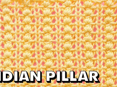 INDIAN PILLAR STITCH for Beginners (Best Beginner Knit Stitches)