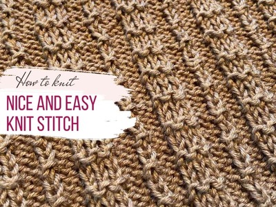 Knit the Easiest Stitch Knitting Pattern ❤️ free knitting pattern