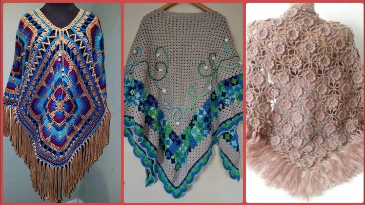 Latest & Stylish Crochet Poncho Designs Collections 2022-23