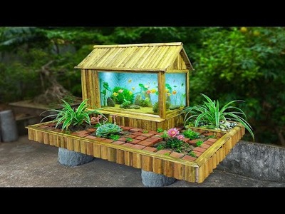 Only $15 to get a cool garden house with aquarium
