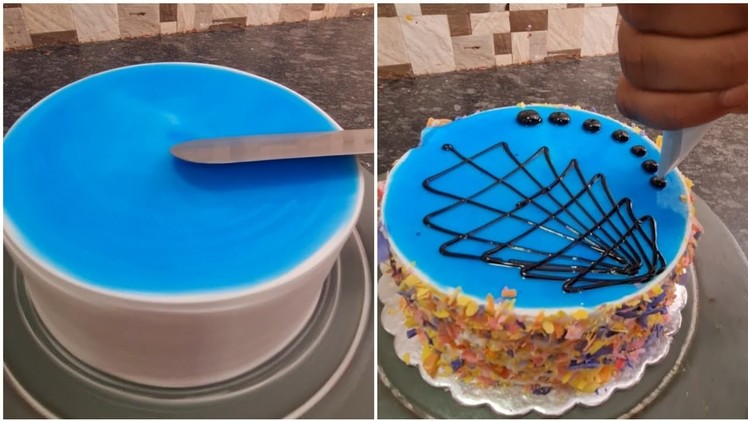 Rainbow forest cake design |rainbow forest cake decorating ideas | amazing cake decorating tutorial