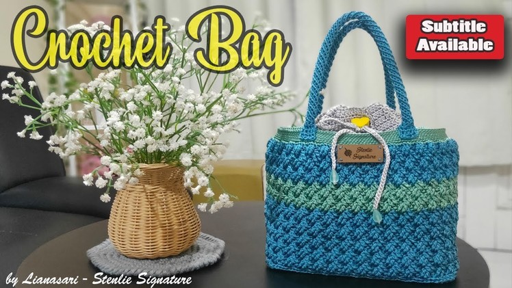Tas Rajut Anyaman - Crochet Celtic Weave Bag