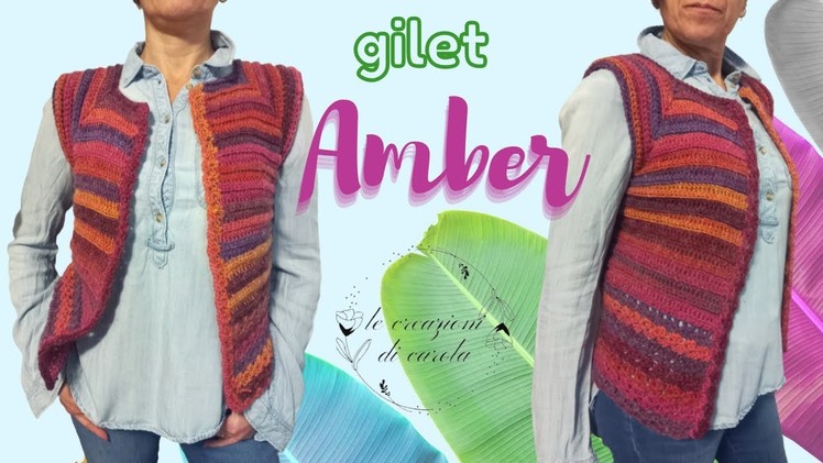 Tutorial :gilet all'uncinetto  Amber