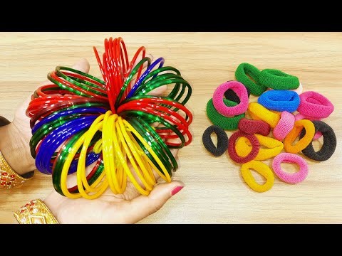 2 SUPERB WALL HANGING DECOR IDEAS USING OLD BANGLES AND DIY THINGS | BEST OUT OF WASTE