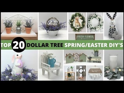 20 Dollar Tree Spring Diys.Top Dollar Tree Spring and Easter Decor Diys