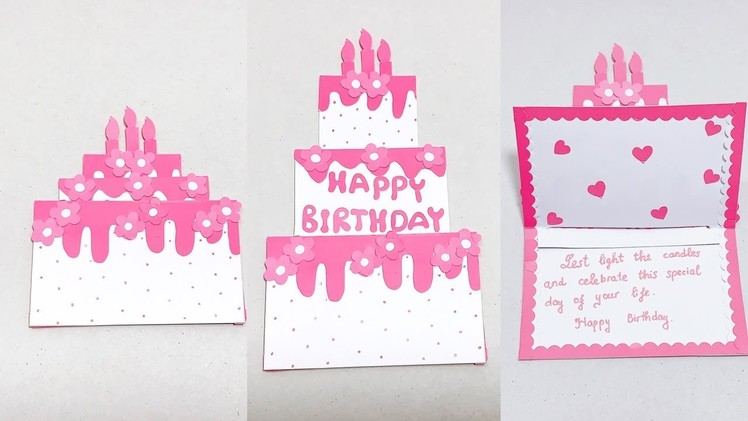 Beautiful Birthday Greeting Card Idea |  Pop Up Birthday Card | Birthday Greeting card | DG Handmade