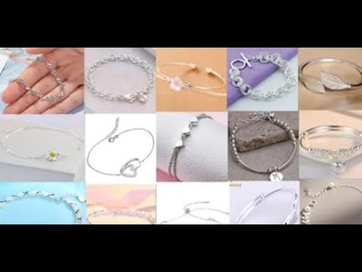 Beautiful designs of silver bracelets | Jewelry designs for girls  #sharupvlogbyrupa