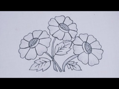 Beautiful embroidered flowers: Hand embroidery easy flower design, Hand embroidery designs