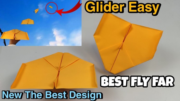 BEST Paper Airplane New Design | How to make a Paper Plane Glider Easy