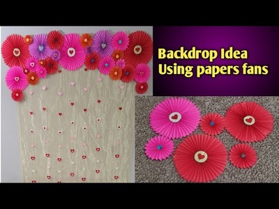 DIY Decor | Backdrop Idea Using paper fans | Budget friendly decor for parties | RSS kitchen&crafts