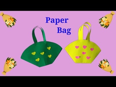 Diy Handbag Craft|How To Make Paper Handbag| Gift Bag With Paper