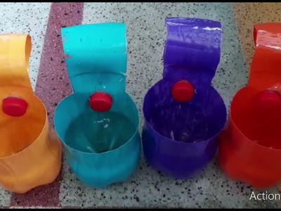 DIY Hanging Flower Pots With Plastic Bottles | Flower Pot Ideas| Attactive and Easy to make at home|
