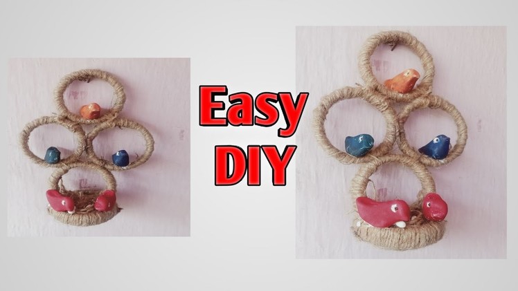 DIY Jute rope craft idea 2022.wall hanging craft idea 2022.