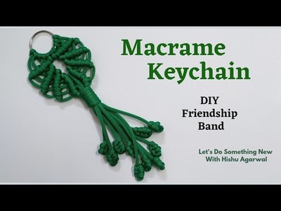 DIY Macrame Keychain New Design For Beginners | How to Macrame | Handmade Keychain