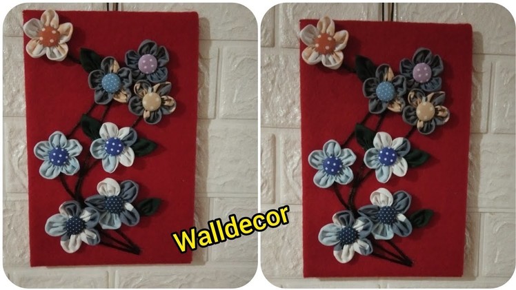 DIY Patchwork wall decor. Hiasan dinding dari kain perca