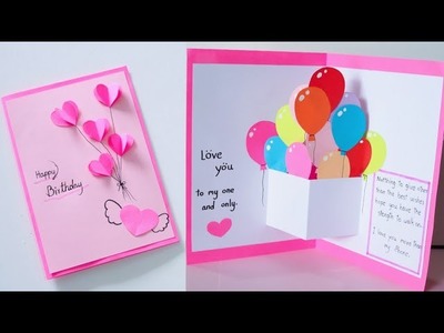 Easy and Beautiful Pop-up Birthday Gift Ideas.DIY Paper gift card. Handmade Birthday Card