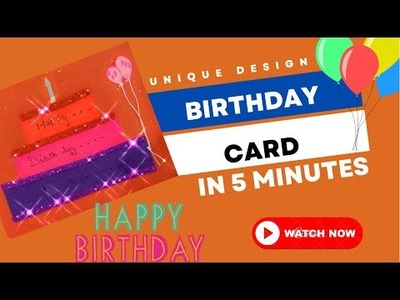 Easy birthday card | DIY cards | best birthday card idea for friends