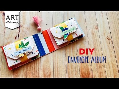 Envelope Album Tutorial | Envelope scrapbook | Homemade Gift| DIY Envelope mini Album @VENTUNO ART
