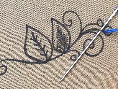 Eye soothing needle work - amazing hand embroidery work which is very relaxing and helps to sleep