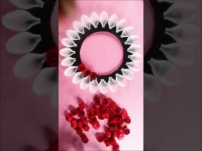 Flower Wall Hanging Craft Ideas With Paper. How to make wall hanging with paper. DIY room #shorts