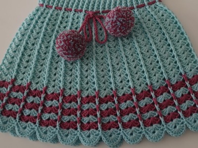 Free crochet baby skirt herringbone pattern for beginners 2022 - Easy crochet midi skirt Pattern