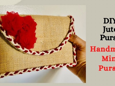 Handmade Purse  wallet Idea | Easy DIY Purse from Jute | Out Of Waste | Purse Craft #sunnyrajcorner