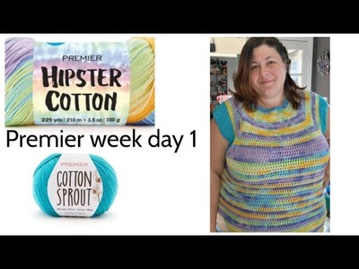Hipster Cotton, and Cotton sprout Spring Fling Tshirt Tutorial (plus size crochet)