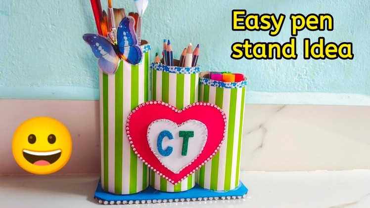 Homemade easy pen stand Idea Tamil????.craft tamil
